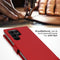 Selencia Galaxy S23 Ultra - Echt Lederen Bookcase - 3 Pashouders - Rood