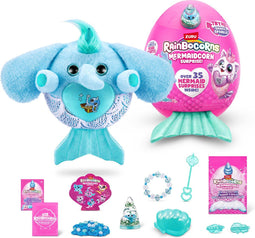 ZURU Rainbocorns Mermaidcorn Surprise - Knuffel met 35 verrassingen - Meerkleurig
