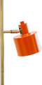 Dyberg Larsen Ocean Orange/Brass - Vloerlamp - Minimalistisch design - 2 lichtpunten