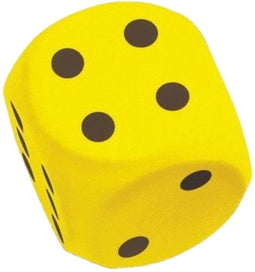 Atabiano - Dobbelsteen - Foam - Geel - 15cm