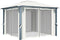 vidaXL - Prieel - met - gordijn - 300x300 - cm - aluminium - crème