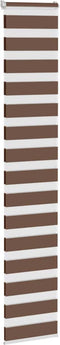 vidaXL - Zebra - rolgordijn - 50x200 - cm - stofbreedte - 45,9cm - polyester - bruin