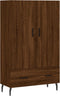 vidaXL - Hoge - kast - 69,5x31x115 - cm - bewerkt - hout - bruin - eikenkleur