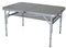 Eurotrail Monnai - Campingtafel - Verstelbaar 70/33 cm - Aluminium 90 x 60 cm