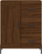 vidaXL - Dressoir - 69,5x34x90 - cm - bewerkt - hout - bruin - eikenkleur
