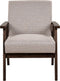 ASNES - Fauteuil - Taupe - Polyester