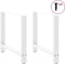 vidaXL - Salontafelpoten - 2 - st - 80x(72-73) - cm - staal - wit