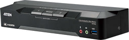 ATEN CM1942 2-poorts 4K DP Dual Display Mini Matrix Boundless KVM