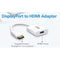 Aten DisplayPort Kabel DisplayPort Male - HDMI Female 0.15 m Wit
