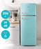 Domo DO91705R - Koel-vriescombinatie - 206 l - Retro - Blauw