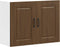 vidaXL - Keukenwandkast - Kalmar - bewerkt - hout - bruin - eikenkleur