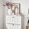 SoBuy FSR162-W - Schoenenkast - 3 Kleppen - Vintage Wit