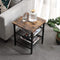 OSKAR LET24X - Tafelkast - Rustiek bruin - 40 x 40 x 50 cm (2 stuks)