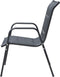 vidaXL - Tuinstoelen - stapelbaar - 2 - st - staal - en - textileen - zwart