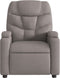 Fauteuil verstelbaar stof taupe