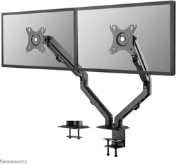 Neomounts FPMA-D650DBLACK - Bureausteun voor 2 schermen tot 27" - Full motion met hoogte- en diepteverstelling - Zwart