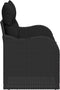 vidaXL - 2-Zits - Ligbank - met - Opbergruimte - en - Kussens - Zwart - Poly - Rattan