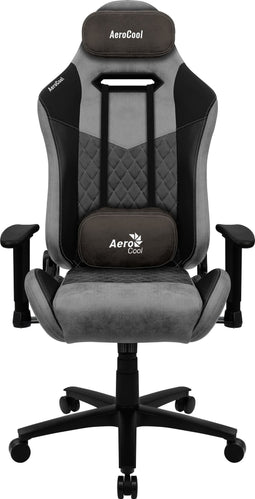 Aerocool DUKE AeroSuede - Universele gamestoel - Max gewicht 150 kg - Zwart Grijs