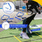 Athlentic® Voetbal Trainingsmateriaal - Voetbal trainingsset - Agility Speedladder, Parachute met Trainingshoedjes Pionnen - Voetbal training set - Fitness Spullen - Springtouw en Weerstandsbanden - Incl. Draagtas