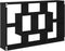 vidaXL - Wandplank - - - Zwart - Eiken, - 85 - x - 16 - x - 52,5 - cm, - Gemaakt - van - Gelaagd - Hout