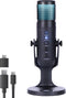 Nuvance USB Microfoon - Streaming Microfoon - RGB verlichting - Cardioïde opnamepatroon