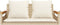 vidaXL - Schommelbank - met - kussens - 109x62x40 - cm - poly - rattan - beige