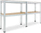 Monzana 2x Stellingkast - 160x90x40cm - Belastbaar tot 700kg - Zilver (2 stuks)