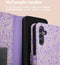 iMoshion Hoesje Geschikt voor Samsung Galaxy A34 (5G) Hoesje Met Pasjeshouder - iMoshion Design Bookcase smartphone - Meerkleurig / Purple White Flowers