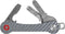 Keycabins Multitool Sleutelhouder - Key Organizer tot en met 12 Sleutels - Keychain Sleutelhanger met Bieropener - Carbon - Zilver