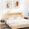 vidaXL - Nachtkastjes - 2 - st - wandgemonteerd - 35x35x20 - cm - bruin - eikenkleur