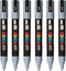 Verfstift Posca PC5M medium grijs | 6 stuks
