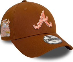 Atlanta Braves Cap - World Series Team Side Patch - LIMITED EDITION - 9Forty - One size - Brown - New Era Caps - Pet Heren - Pet Dames - Petten