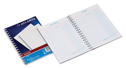 Atlanta - Kasboek Djois A5 50x2vel 2x1 kolom met zijspiraal | 10 stuks