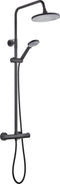 Atlantic Asher regendouche (Zwart) - Rond - Met handdouche (3 standen) - Met douchekraan