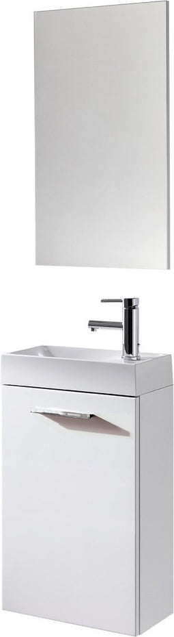 Atlantic - Esme Toiletmeubel - Inclusief Spiegel - Hoogglans Wit