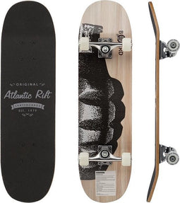 Atlantic Rift Skateboard - ABEC 9 Kogellagers - 80x24cm Houtlook