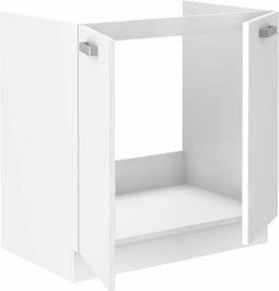 ATLAS 2-deurs spoelbak - L 80 x H 82 x D52 cm - Wit decor - Verkocht zonder werkblad