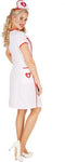 Dressforfun Verpleegster XL - Verkleedkostuum - Jurk met ritssluiting en kap - Sexy outfit