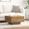 vidaXL - Salontafel - Artisan - Eiken - 55x55x31 - cm - Gelaagd - Hout