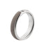 MelanO Twisted Tracy - Ring - 5mm - stainless steel + taupe resin - maat 48