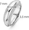TI SENTO Ring 12143ZI - Zilveren dames ring - Zirkonia pavé - Maat 56