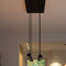 Atmooz - Hanglamp Balls 9 - zwart - rechthoek - Industrieel - Woonkamer / Slaapkamer / Eetkamer - Plafondlamp - Hoogte 140cm - Metaal