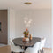 Atmooz - Hanglamp Camau 5 - G4 - Industrieel - Woonkamer / Slaapkamer / Eetkamer - Plafondlamp - Zwart - Hoogte 140cm - Metaal en glas