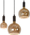 Atmooz - Hanglamp Hanoi - 5 floating lampen - Industrieel - Woonkamer / Slaapkamer / Eetkamer - Plafondlamp - Zwart - Hoogte 115cm - Metaal