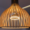 Atmooz - Hanglamp Miguel - E27 - Woonkamer / Slaapkamer / Eetkamer - Plafondlamp - Naturel kleur - Hout - Hoogte : 55cm