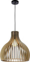 Atmooz - Hanglamp Miguel - E27 - Woonkamer / Slaapkamer / Eetkamer - Plafondlamp - Naturel kleur - Hout - Hoogte : 55cm