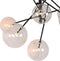 Atmooz - Hanglamp Mucho - Plafondlamp - Zwart - Metaal / Helder glas - Woonkamer / Slaapkamer / Eetkamer - Plafondlamp - Hoogte 120cm