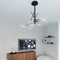 Atmooz - Hanglamp Mucho - Plafondlamp - Zwart - Metaal / Helder glas - Woonkamer / Slaapkamer / Eetkamer - Plafondlamp - Hoogte 120cm