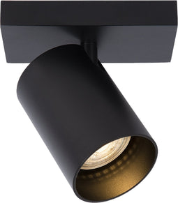 Atmooz - Nuo 1 - Zwart - 50W - GU10 - Metaal - Opbouwspot - Plafondspot - Woonkamer / Eetkamer / Slaapkamer