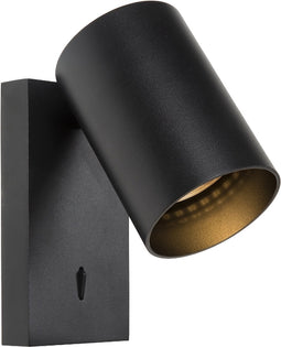 Atmooz - Nuo Fix - Wandlamp - Zwart - 12 cm - Woonkamer - Slaapkamer - Eetkamer